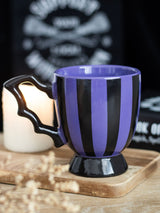 Next Something Different Black Purple Striped Bat Wing Teacup 490ml- Buy online at McGrocer