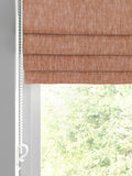 Paprika Abeille roman blinds orange plain fabric, imported from the UK
