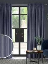 Next Indigo Leuwin Blue Made to Measure Curtains- Buy online at McGrocer