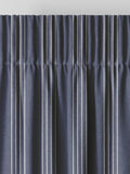 Indigo Leuwin blue striped made to measure curtains (British brand)