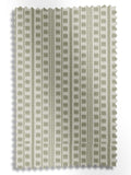 Sage Celot green geometric jacquard curtains (British brand)