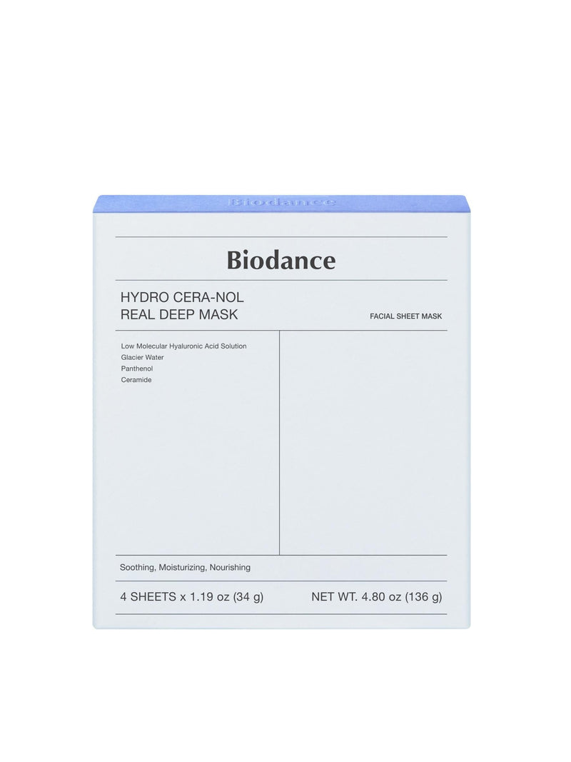 Biodance Hydro Cera Nol hydrogel mask pack of 4, UK version