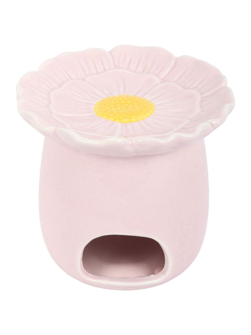 Something Different pink daisy ceramic oil burner imported from the UK
