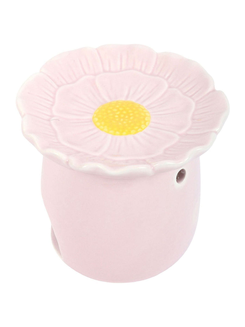 Something Different pink daisy ceramic oil burner imported from the UK