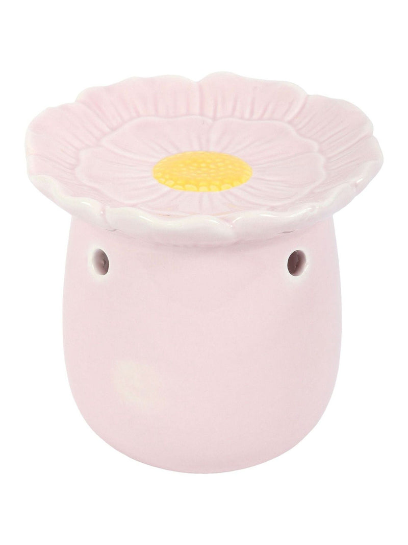 Something Different pink daisy ceramic oil burner imported from the UK