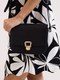 Phase Eight cross body bag black leather, imported from the UK