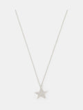 Accessorize sterling silver diamanté star pendant necklace - British product