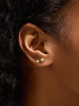 Next Accessorize Gold Tone 14ct Gold-Plated Diamanté Star Stud Earrings 2-Pack- Buy online at McGrocer