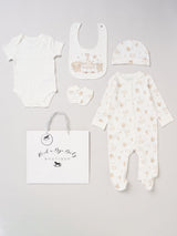 Next Rock-A-Bye Baby Cream All-In-One Baby Gift Set 5 Piece- Buy online at McGrocer