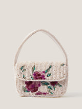 Next Monsoon Cream Mini Flower Beaded Bag- Buy online at McGrocer