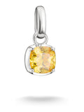 Thomas Sabo November birthstone charm sterling silver gold zirconia, imported from the UK