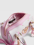 River Island white ditsy mini bowler bag - British product