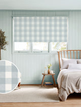 Next Sophie Allport Pale Blue Gingham Made to Measure Roller Blind- Buy online at McGrocer