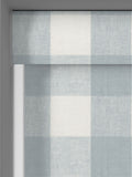 Sophie Allport pale blue gingham roller blind, imported from the UK