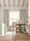 Sophie Allport sage Witham stripe made to measure curtains (British brand)