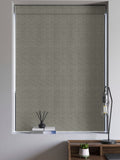 Champagne ditsy cut velvet roman blinds - British product