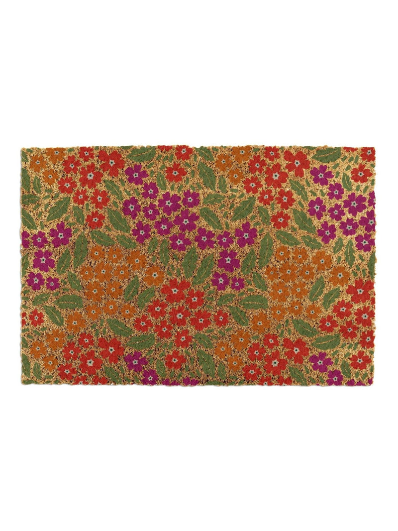 Artsy Mats Brown Floral Pattern doormat 60cm x 40cm (British brand)