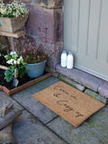 Artsy Mats natural coir doormat 60x40cm (British brand)