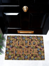 Next Artsy Mats Brown Hello There Spring Doormat 60cm x 40cm- Buy online at McGrocer