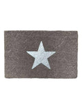 Artsy Mats grey glitter star doormat 60x40cm - British product