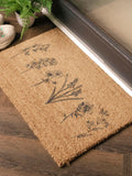 Artsy Mats brown wild flowers doormat 60x40cm - British product