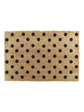 Artsy Mats Natural Black Dots Doormat 60x40cm - British product