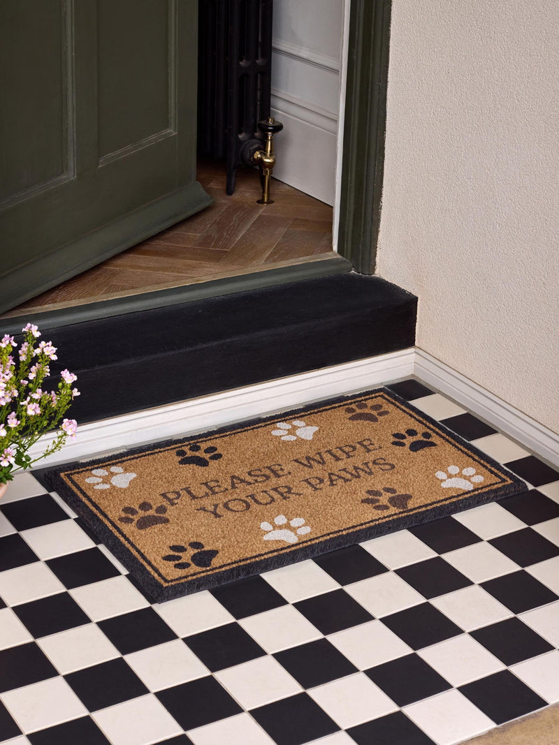 My Mat Natural Wipe Your Paws coir doormat 75x45cm - British product