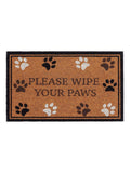 My Mat Natural Wipe Your Paws coir doormat 75x45cm - British product