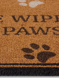 My Mat Natural Wipe Your Paws coir doormat 75x45cm - British product