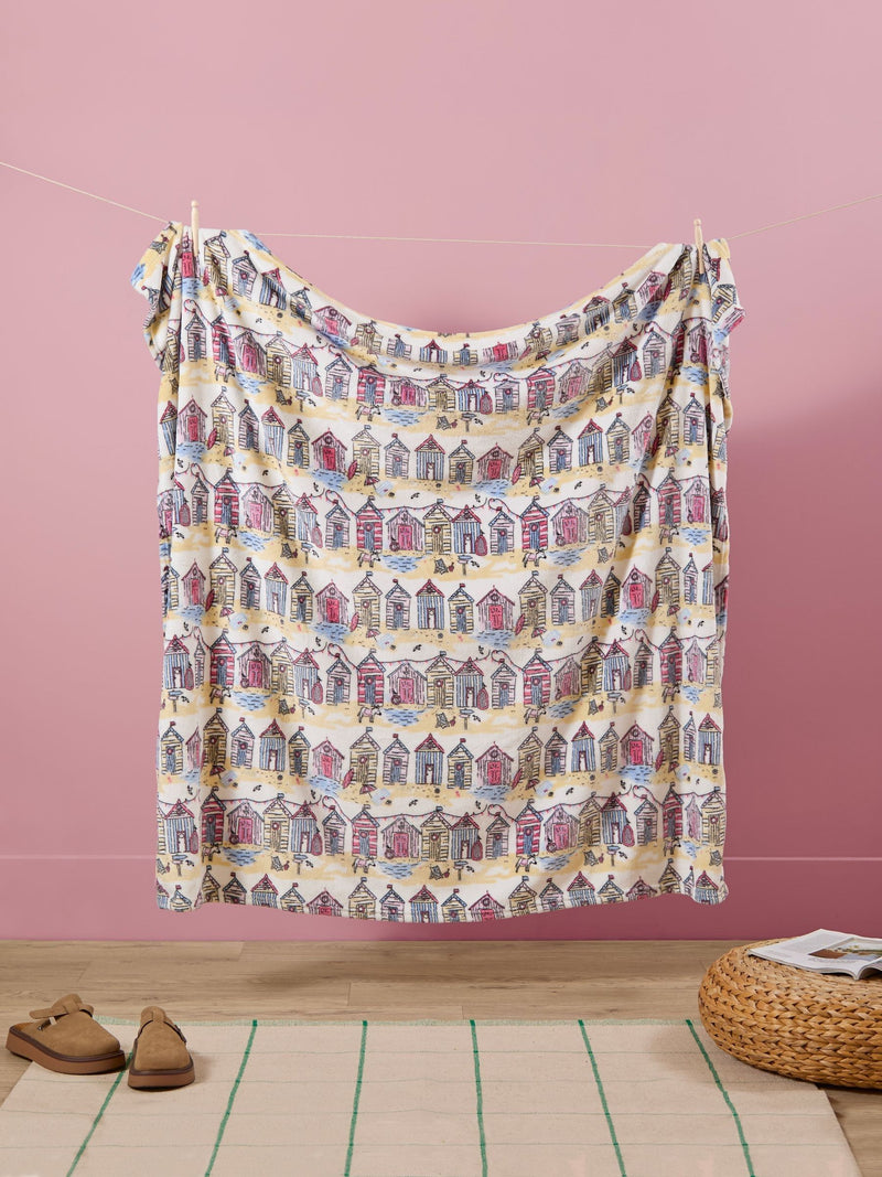 Wylder Multicolour Beechwood Woven Stripe throw (British brand)