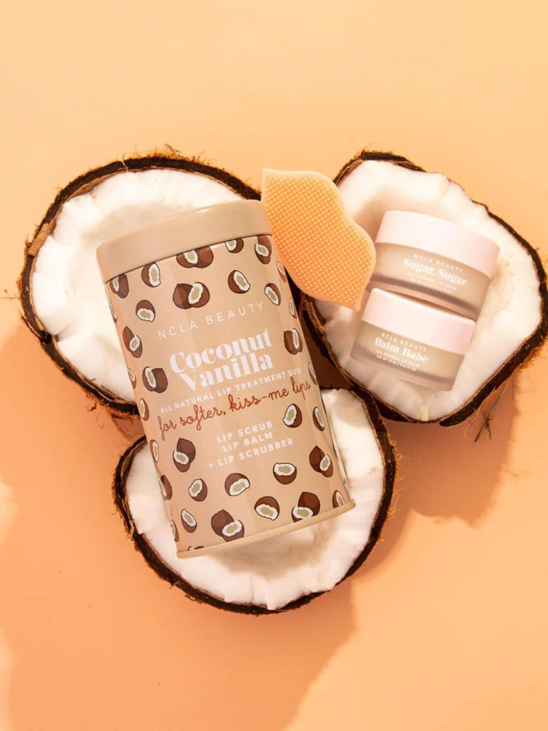 NCLA Beauty lip care set coconut vanilla, UK version