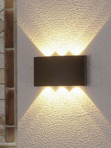 Next Searchlight Black FINKLE LED Outdoor Wall Light, Aluminum- Buy online at McGrocer