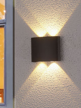Next Searchlight Black FINKLE LED Outdoor Wall Light- Buy online at McGrocer