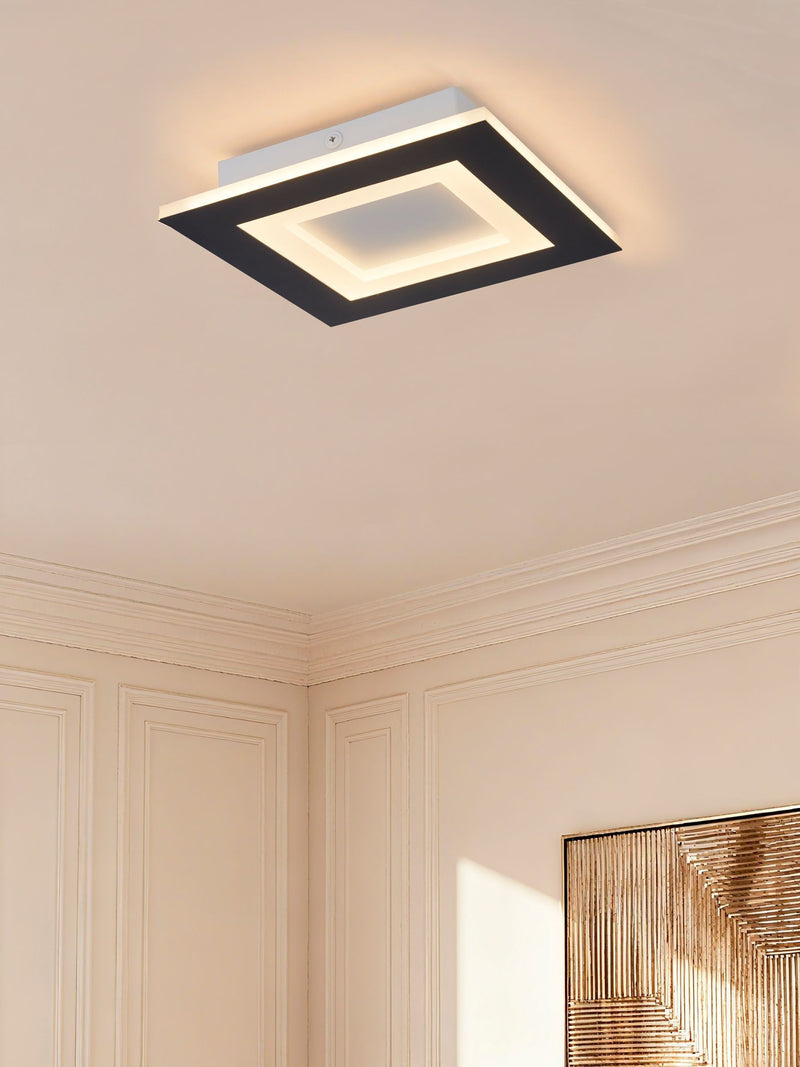 Searchlight Black Chance LED flush ceiling light 39cm (British brand)