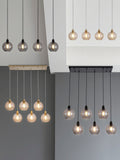 Searchlight Gold Tilly pendant light champagne glass shades - British product