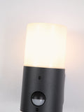Searchlight Dax black and white outdoor wall light, UK version