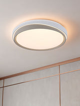 Next Searchlight Grey Ivan Round LED Flush Ceiling Light- Buy online at McGrocer