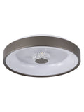 Searchlight Brown Jude LED flush ceiling light 38.5cm, UK version