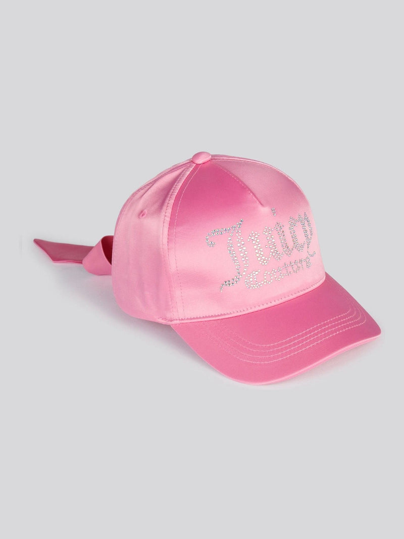 Juicy Couture pink diamante bow cap - British product