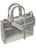 Pure Luxuries London Tatiana silver leather crossbody bag, imported from the UK
