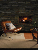 Next Asiatic Rugs Chocolate Brown Blox Wool Rug- Buy online at McGrocer