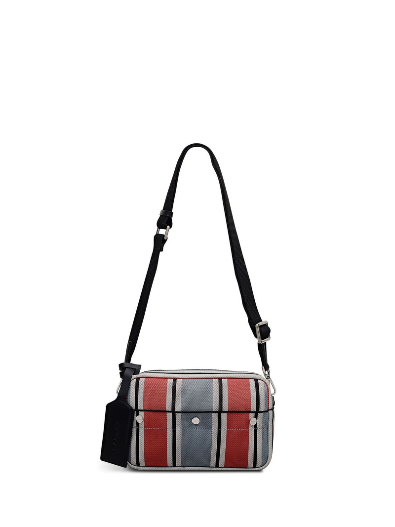 Radley Grey Cabana Stripe cross-body bag, UK version