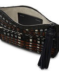 Radley The Camden raffia check pouch (British brand)