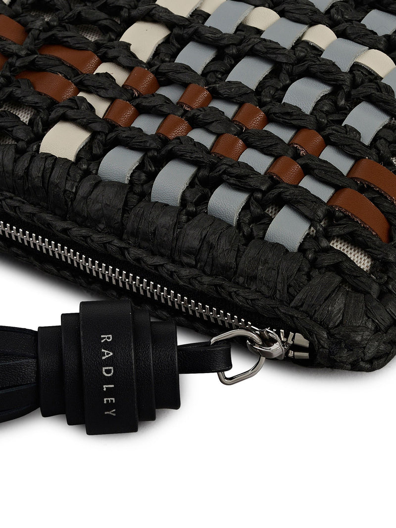 Radley The Camden raffia check pouch (British brand)