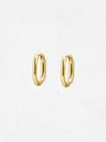 Oliver Bonas gold tone oval hoop earrings, imported from the UK
