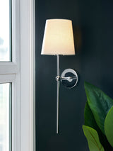 Next BHS Chrome Alegra USB-C Rechargeable Shaded Wall Light- Buy online at McGrocer