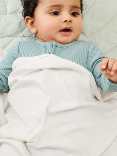 Next MORI White Supersoft Baby Blanket 87 x 74cm- Buy online at McGrocer
