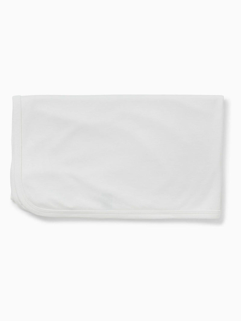 MORI White Supersoft baby blanket 87x74cm - British product