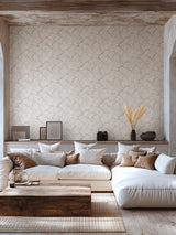Next Galerie Wallcoverings Beige Horizon Floral Wallpaper Sample A4- Buy online at McGrocer