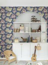 Next Galerie Wallcoverings Blue Resan Kids A4 Wallpaper Sample- Buy online at McGrocer